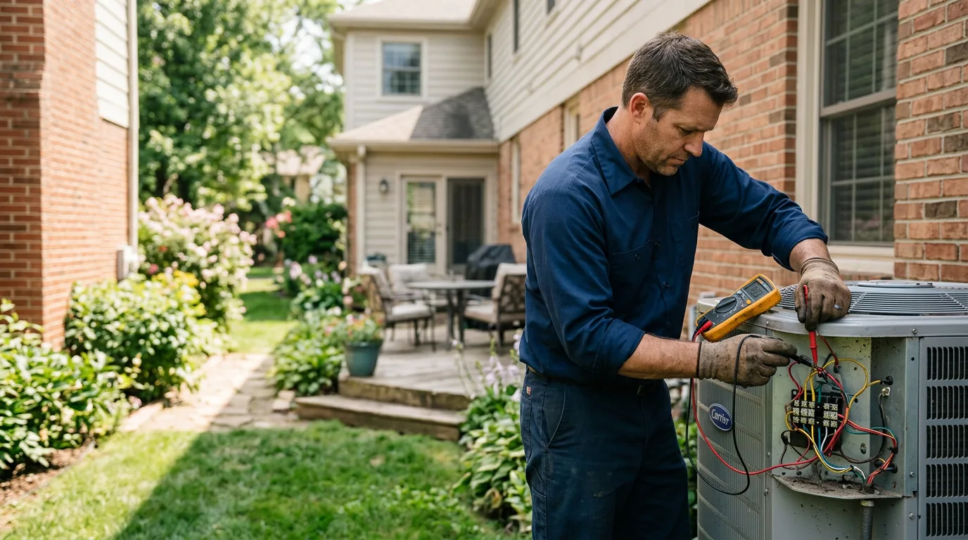 HVAC technician working near Pierce, CO